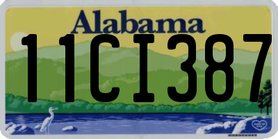AL license plate 11CI387