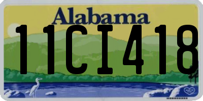 AL license plate 11CI418