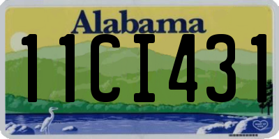 AL license plate 11CI431