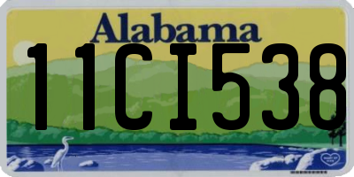 AL license plate 11CI538