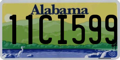 AL license plate 11CI599