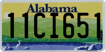 AL license plate 11CI651