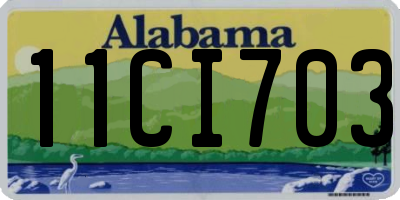AL license plate 11CI703