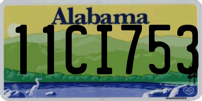 AL license plate 11CI753