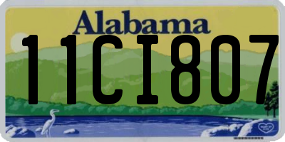 AL license plate 11CI807