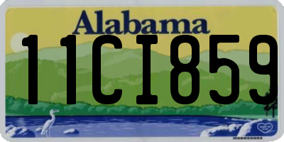 AL license plate 11CI859