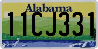 AL license plate 11CJ331
