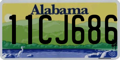 AL license plate 11CJ686