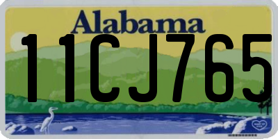 AL license plate 11CJ765