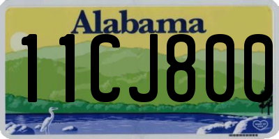 AL license plate 11CJ800