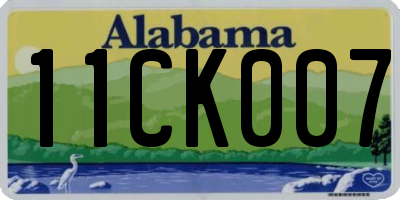 AL license plate 11CK007
