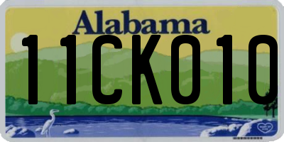 AL license plate 11CK010