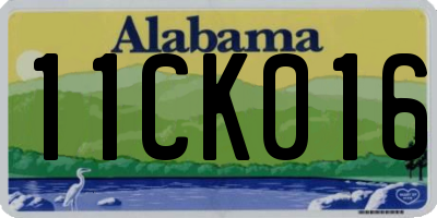 AL license plate 11CK016