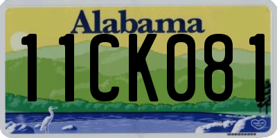 AL license plate 11CK081