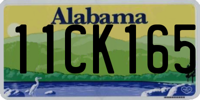 AL license plate 11CK165