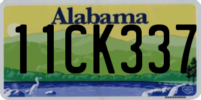 AL license plate 11CK337