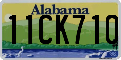 AL license plate 11CK710