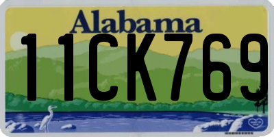 AL license plate 11CK769