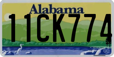AL license plate 11CK774