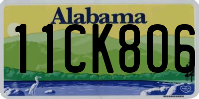 AL license plate 11CK806