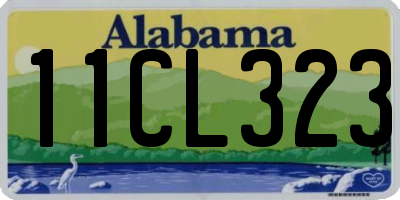 AL license plate 11CL323