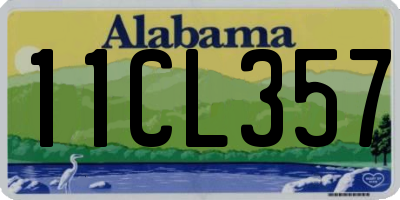 AL license plate 11CL357