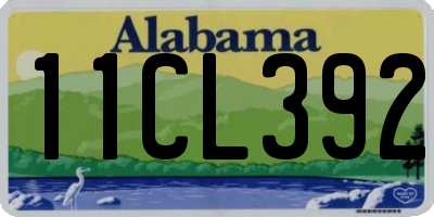 AL license plate 11CL392