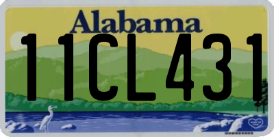 AL license plate 11CL431