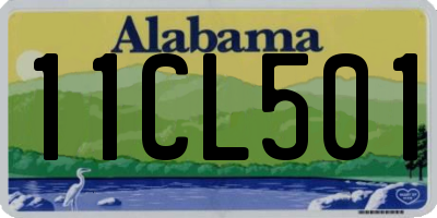 AL license plate 11CL501
