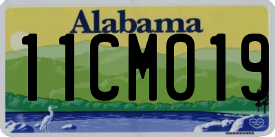 AL license plate 11CM019