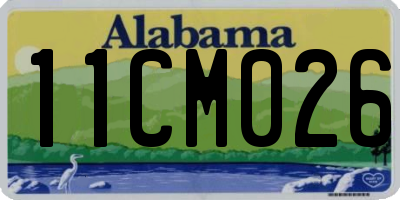 AL license plate 11CM026