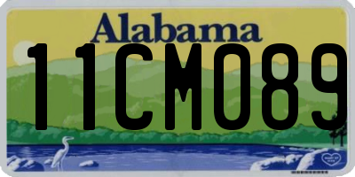AL license plate 11CM089