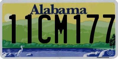 AL license plate 11CM177