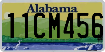 AL license plate 11CM456