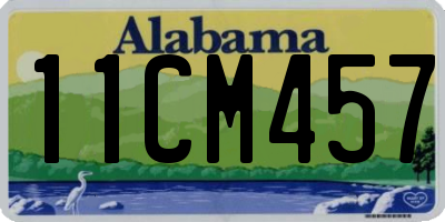AL license plate 11CM457