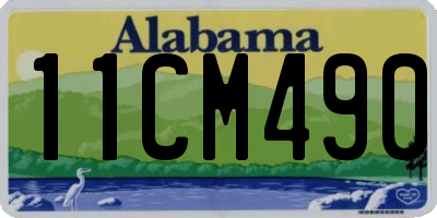 AL license plate 11CM490
