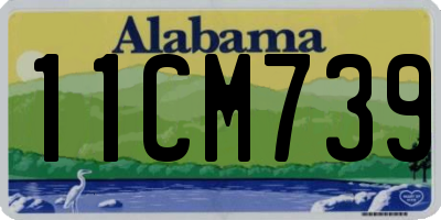 AL license plate 11CM739