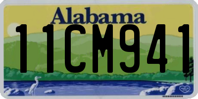 AL license plate 11CM941