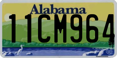 AL license plate 11CM964