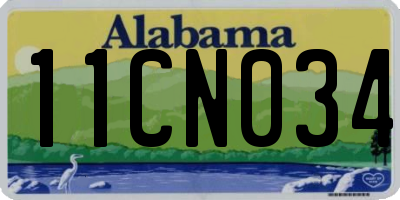 AL license plate 11CN034