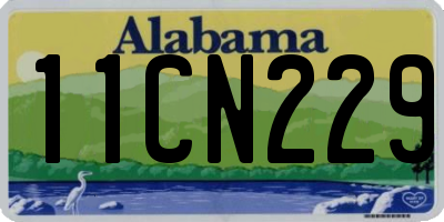 AL license plate 11CN229