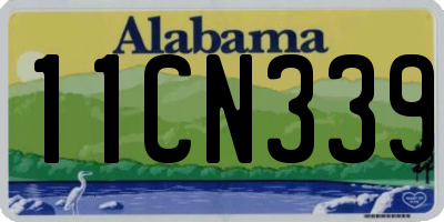 AL license plate 11CN339