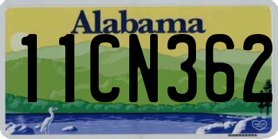 AL license plate 11CN362
