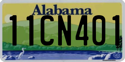 AL license plate 11CN401