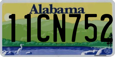 AL license plate 11CN752
