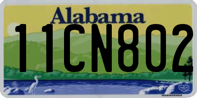 AL license plate 11CN802