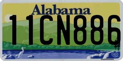 AL license plate 11CN886