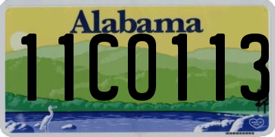 AL license plate 11CO113