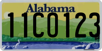 AL license plate 11CO123
