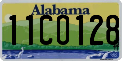 AL license plate 11CO128